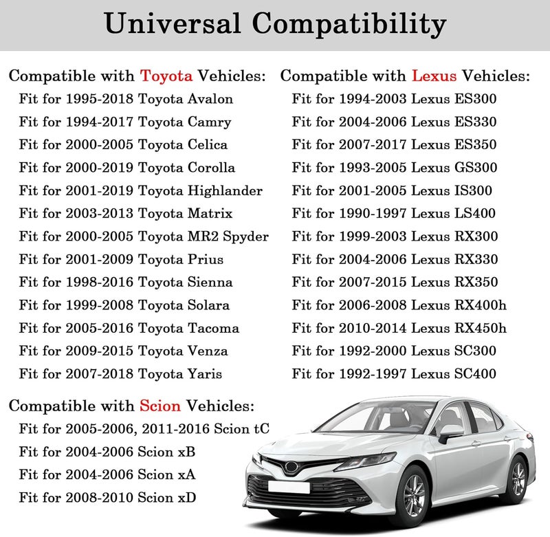 FOXSTAR 90916-03129 Engine Thermostat, Coolant Thermostat, Fit for Toyota Tacoma Camry Corolla Avalon Highlander Sienna Solara Matrix Prius & Lexus ES300 ES350 GS300 LS400 RX350, Replace 90916-A3003 - Image 2